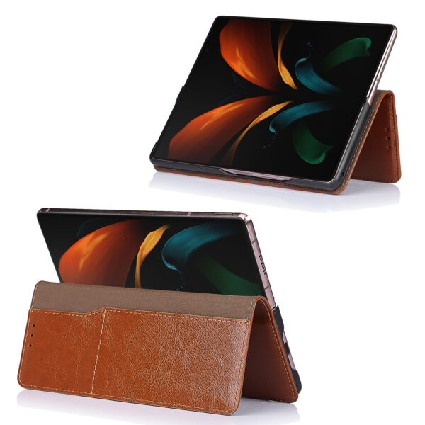 Samsung Galaxy Z Serie Galaxy Z Fold2 5G Crazy Horse Leder Leder Mode Handyhülle – Bild 5
