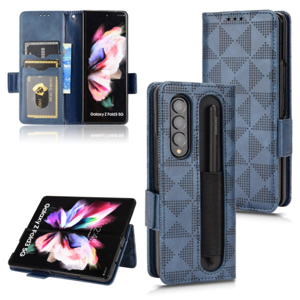 Samsung Galaxy Z Serie Muster Galaxy Z Fold4 Handyhülle Leder Mode – Bild 2